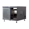 Organizer per cavi da rack TECHLY 367652 con fissaggio adesivo 3M, acciaio, 550×550×410 mm, nero