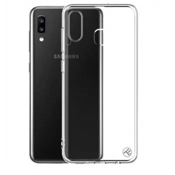 Custodia in silicone Tellur per Samsung Galaxy A20, trasparente, custodia morbida protettiva