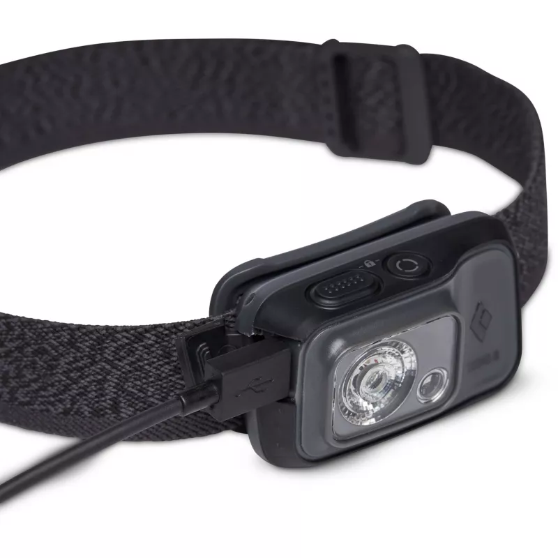 Black Diamond Cosmo 350-R torcia frontale, LED, 350 lm, IP67, ricaricabile