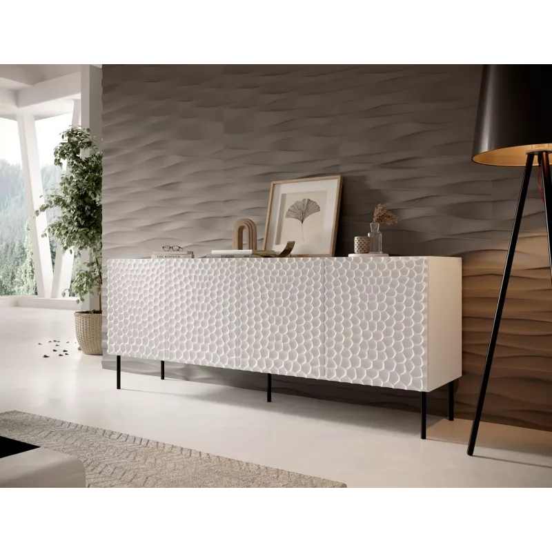 HOLE cassettiera 190x40,5x74,5 cm bianco opaco