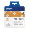 Brother DK-11221 (DK11221) etichette, quadrate, nero su bianco, 23 mm, 1000 etichette per rotolo