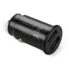 everActive CC-25C caricabatterie da auto, 2x USB 12 W, con cavo USB-C