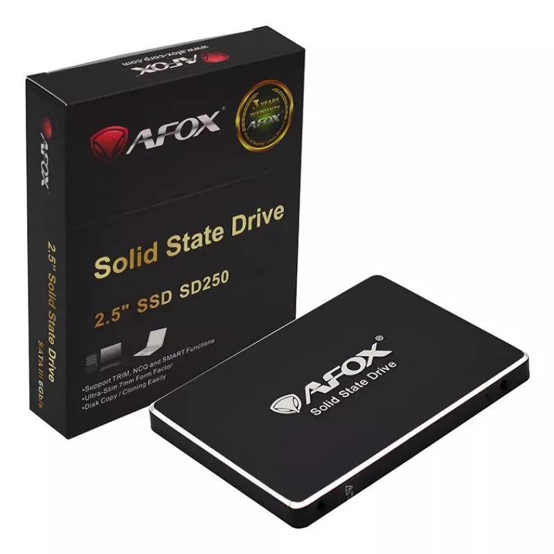 SSD interna 2,5 inch AFOX SD250-2000GN 2 TB SATA III, 560 MB/s in lettura, 520 MB/s in scrittura