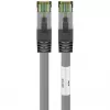 Cavo patch Goobay CAT 8.1, S/FTP (PiMF), grigio, 0,5 m - LSZH senza alogeni, rame AWG 24 (55135)