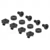 Delock 67628 pannello di gestione cavi da 19" con spazzola, 1U, nero