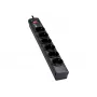 Eaton Protection Strip 6 DIN - ciabatta con protezione da sovratensione (6 prese Schuko, con interruttore) - nero (PS6D)