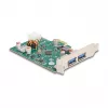 Scheda PCI Express x1 DeLOCK USB Type-C PD 30W 2x USB Type-A 5Gbps