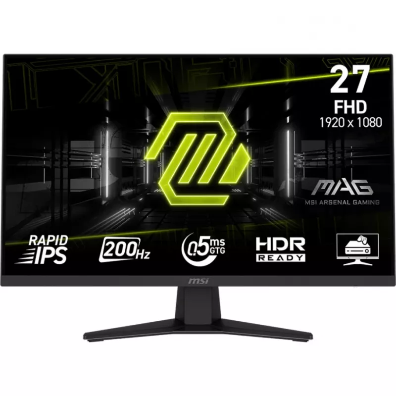 MSI MAG 274FDE Monitor da gaming 68,6 cm (27 inch), nero, FullHD, Rapid-IPS, HDR Ready, Adaptive-Sync, pannello 200Hz (9S6-3CE41H-002)