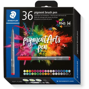 Brush Pen Staedtler Pigment Arts 36 colori