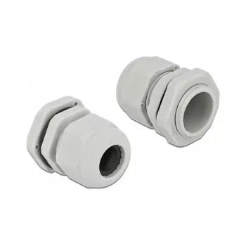 Pressacavo DeLOCK 60219 grigio plastica 10 pz.