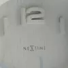 NeXtime orologio da parete 5192wi Wood Wood Small 22x20 cm, bianco