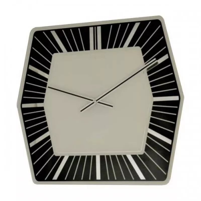 NeXtime orologio da parete 8128zw Hexagon, 43x43 cm, bianco