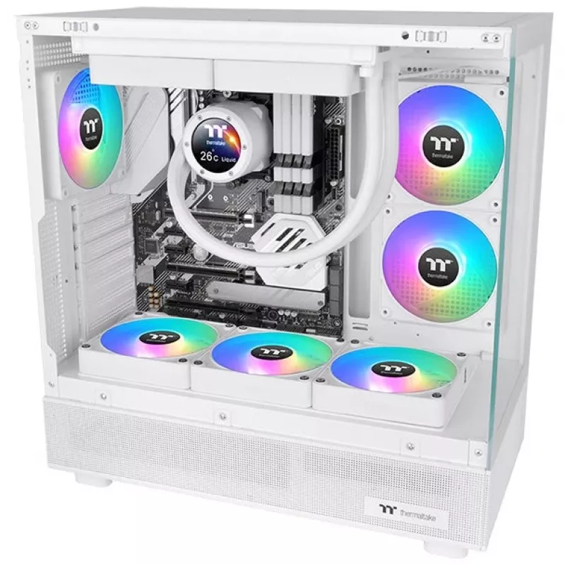 Ventola Thermaltake CT140 EX Reverse ARGB Sync ventola per PC bianco (confezione da 3)