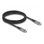 Cavo USB DeLOCK 81192 USB4 Gen 2x2 2m USB-C nero grigio