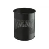 Cestino portarifiuti robusto - rotondo - 15 L - acciaio