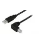 Microconnect USBAB2ANGLE10 Cavo USB 10 m USB A USB B nero