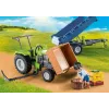 Playmobil trattore mietitrebbia con rimorchio - gioco simbolico e gioco fantasioso per bambini da 6 a 9 anni - Fat Brain Toys