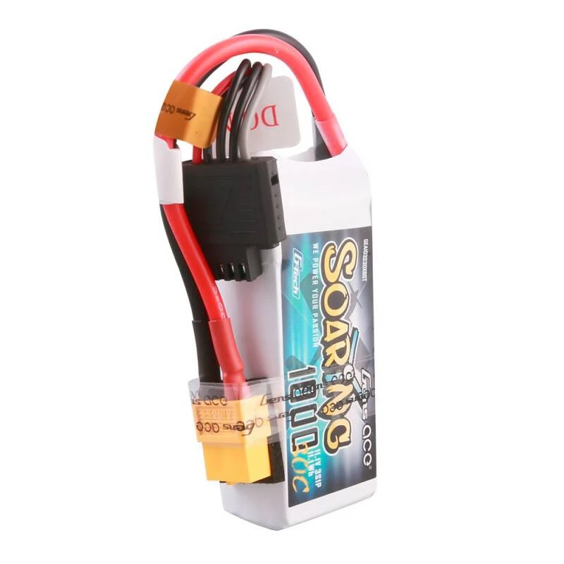 Batteria Gens ace Soaring 1000mAh 11,1V 30C 3S1P Lipo Pack