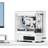 Thermalright TL-M10 Vision case PC, case mini, mATX, RGB, vetro temperato – bianco