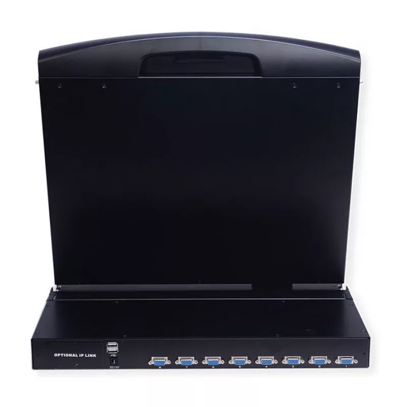 Console rack VALUE 26.99.0162 — 17 pollici (43,2 cm) 1280x1024 1U, tastiera/mouse USB, nero