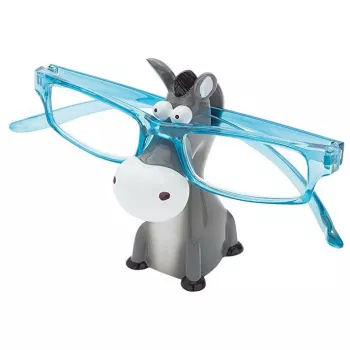 Portaocchiali WEDO 202 27105 supporto universale per occhiali in resina, antracite/bianco, larghezza 55 mm