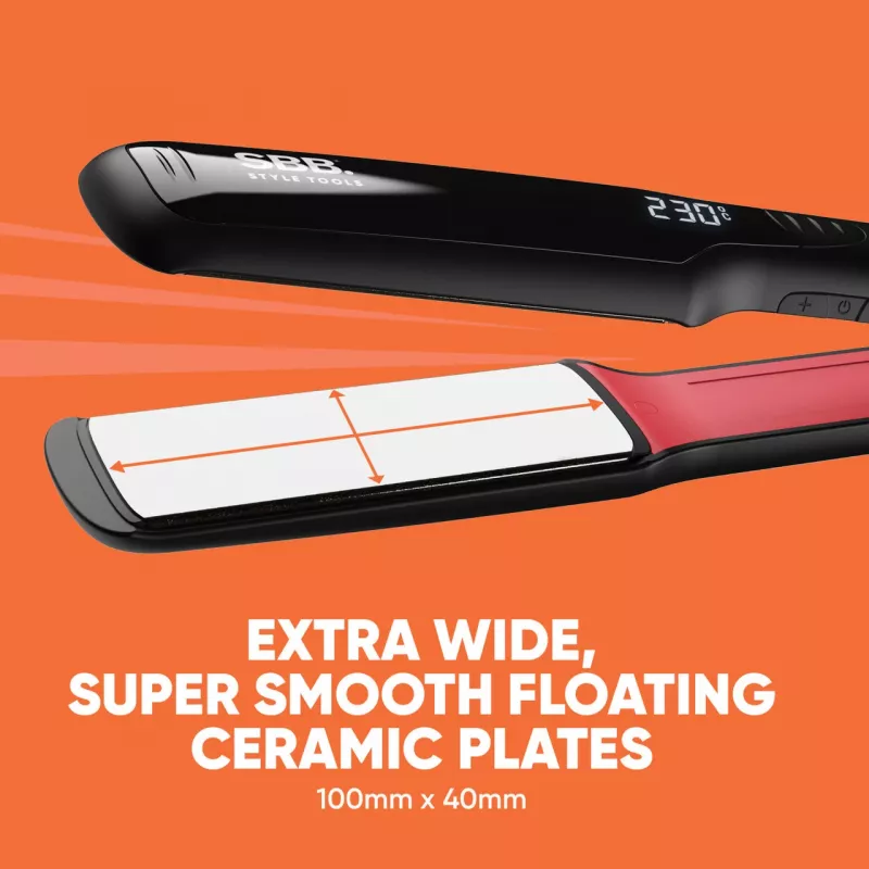 SBB SBST-2000-EU Straight Up Shine XL piastra per capelli in ceramica