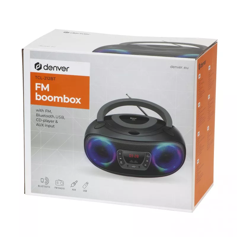 Lettore CD portatile Denver TCL-212BT GRIGIO