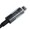 Baseus Gem Cavo USB a IP 2,4A ricarica rapida 2 m Nero