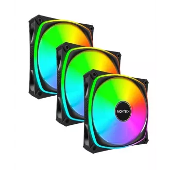 MONTECH AX120 PRO nero 120mm ARGB confezione da 3