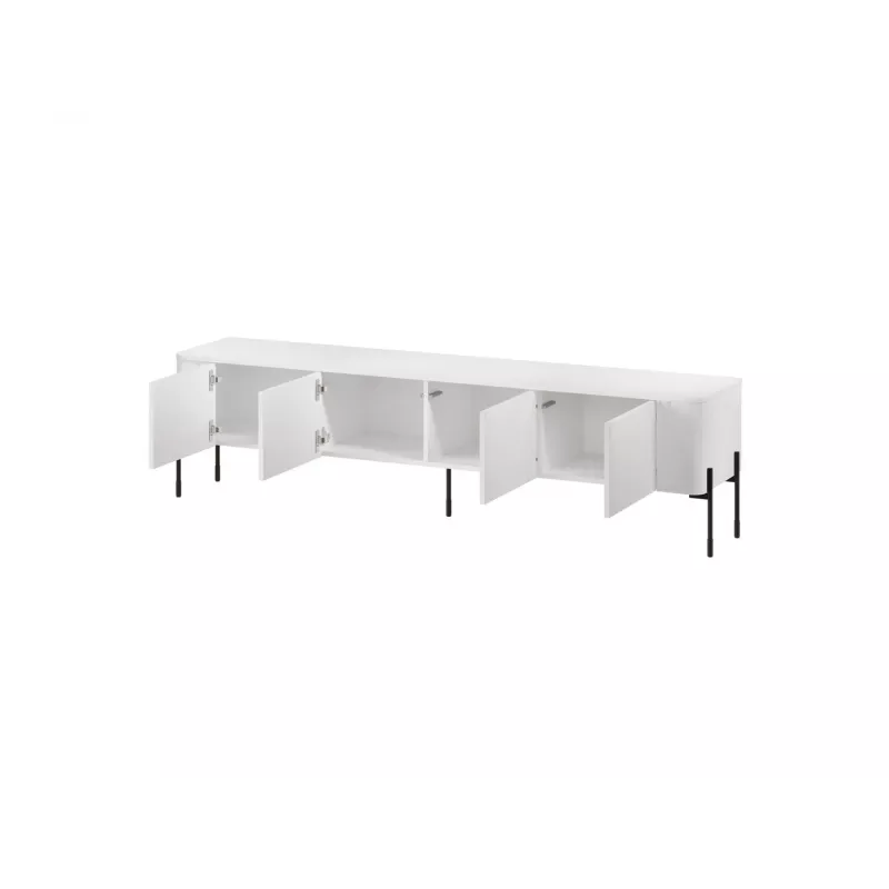 Mobile TV Cama Meble VERA 190x40x50 cm, bianco opaco, piano in truciolare