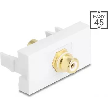 Connettore maschio RCA DELOCK Easy 45 modello 90861, dorato