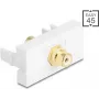 Connettore maschio RCA DELOCK Easy 45 modello 90861, dorato
