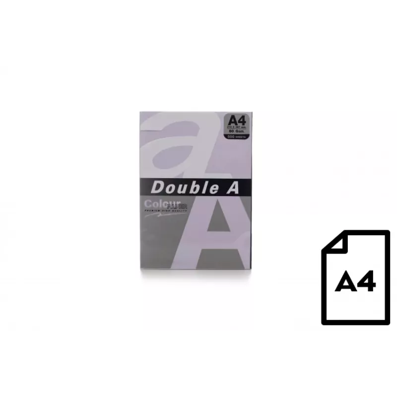 Carta colorata Double A, 80g, A4, 500 fogli, lavanda