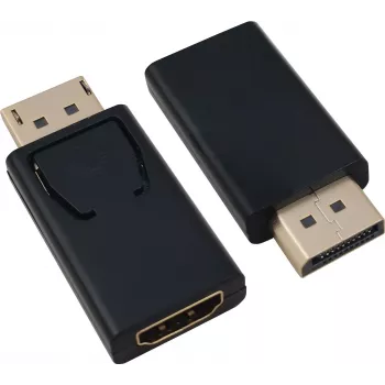 Adattatore DisplayPort-HDMI helos 288466 — DisplayPort (maschio) su HDMI (femmina), nero