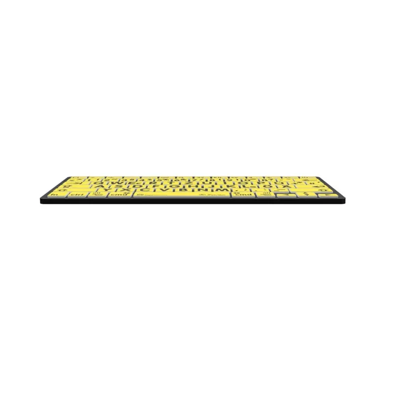 Tastiera Logickeyboard LKB-LPBY-BTON-DE Bluetooth QWERTZ tedesco nero - giallo (LKB-LPBY-BTON-DE)