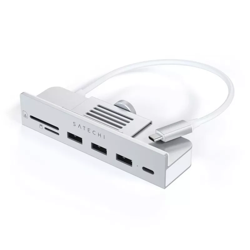 Dock per laptop / replicatore di porte Satechi ST-UCICHS USB 3.2 Gen 1 Type-C, porte USB-A, SD/MicroSD, argento