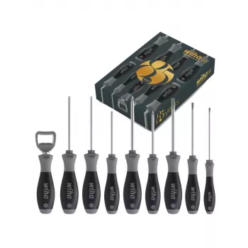 Set cacciaviti Wiha 46544 — 9 pz. SoftFinish Limited Edition, impugnature isolate