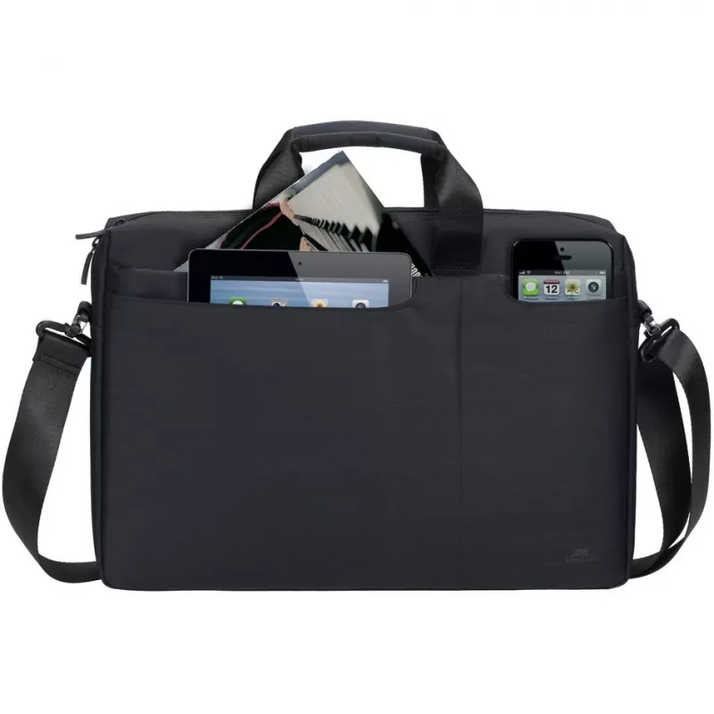 Borsa a tracolla Rivacase Biscayne 39,6 cm (15,6 pollici) nero
