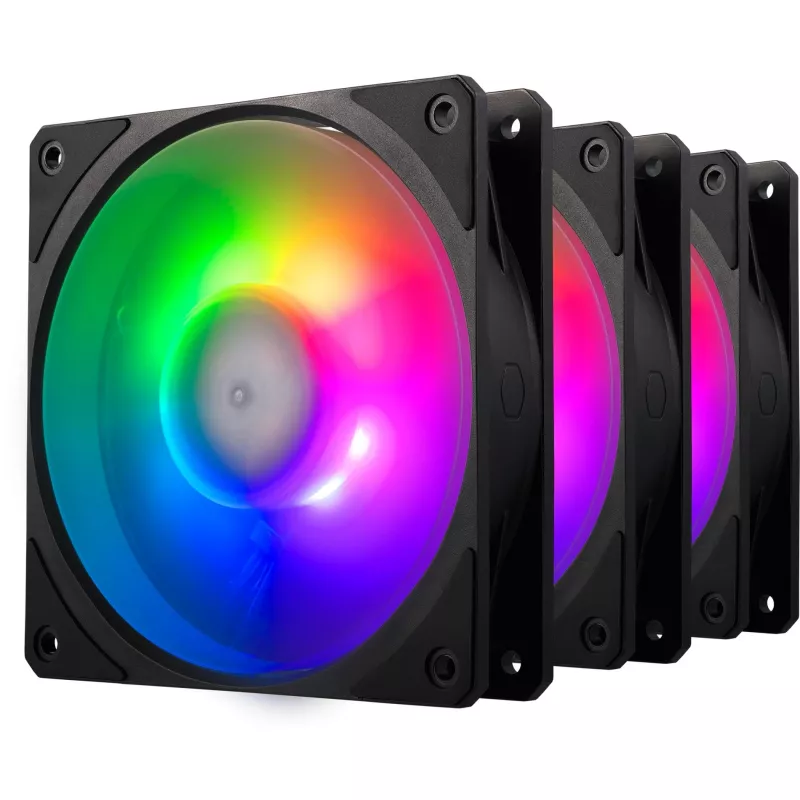 Set con 3 VENTOLE COOLER MASTER Mobius 120P ARGB