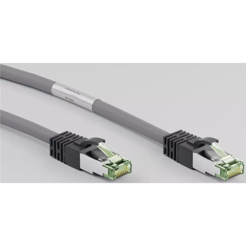 Cavo patch Goobay CAT 8.1, S/FTP (PiMF), grigio, 0,5 m - LSZH senza alogeni, rame AWG 24 (55135)
