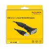 Cavo seriale DeLOCK 66286 USB Type-A DB-9 nero 0,8 m