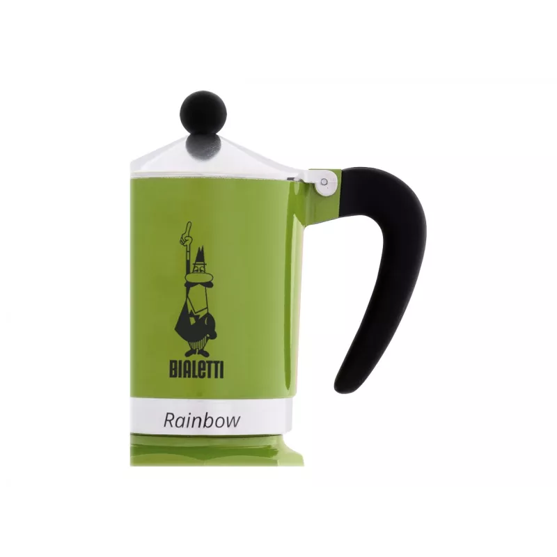 Caffettiera Bialetti Rainbow nera, verde