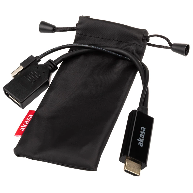 Cavo adattatore HDMI su DisplayPort Akasa AK-CBHD24-25BK
