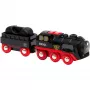 Brio locomotiva a vapore a batteria con serbatoio dell'acqua, da 3 anni
