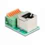Adattatore per cavo DeLOCK 90653 RJ45 morsettiera 8 pin verde argento