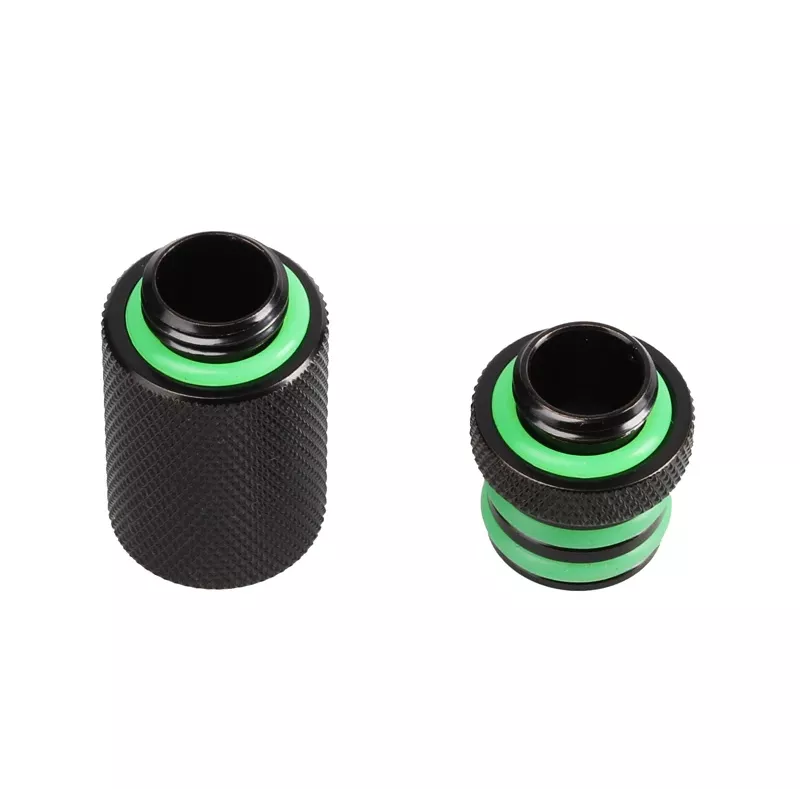 Bitspower Direct-Connect Set dritto G1/4 inch AG - extra long, nero