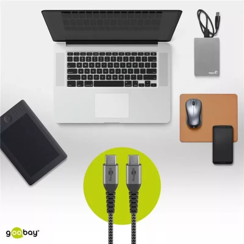 Goobay 49301 cavo USB nero