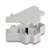 DeLOCK 67043 Supporto Keystone per guida DIN con messa a terra, grigio