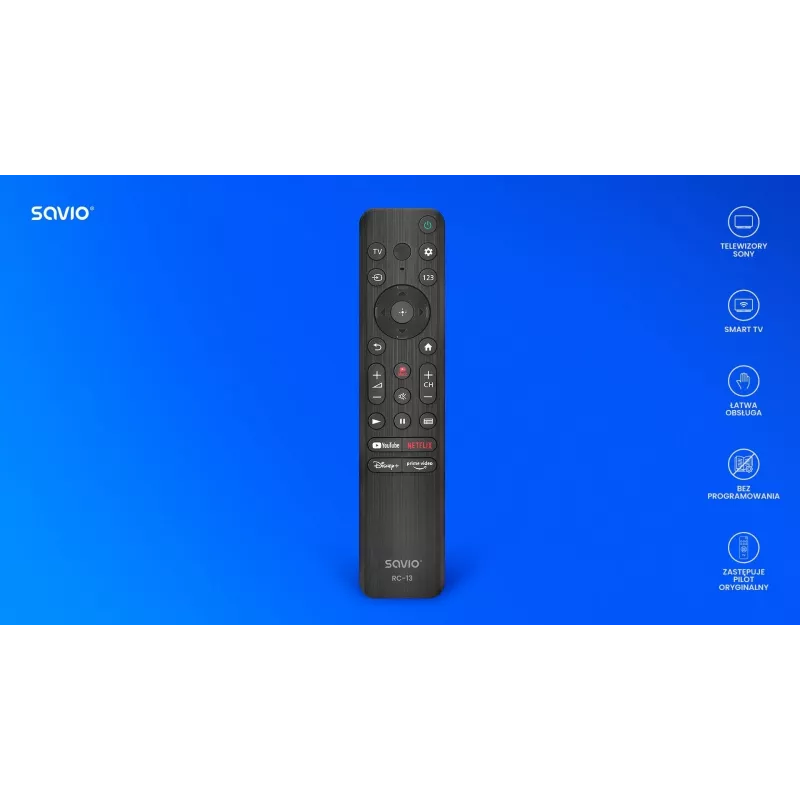 Telecomando Savio RC-13 IR wireless per TV Sony portata 10 m