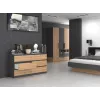 Cassettiera Top e Shop M6 140 ANT/ART, 6 cassetti, antracite rovere, 1380×750×400 mm